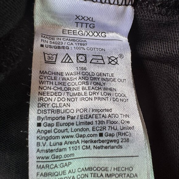 NWT GAP Star Wars Darth Maul Black Short Sleeve Cotton T-Shirt in Unisex 3X - Picture 9 of 9